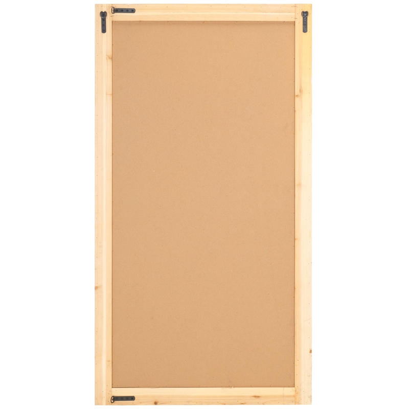 Safavieh Zoelle Wood and Iron Mirror in Natural