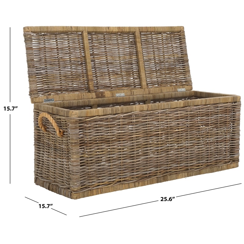 Safavieh Signy Rattan Basket in Natural
