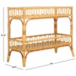 Safavieh Isaiah Rattan 2 Tier Storage Unit in Natural