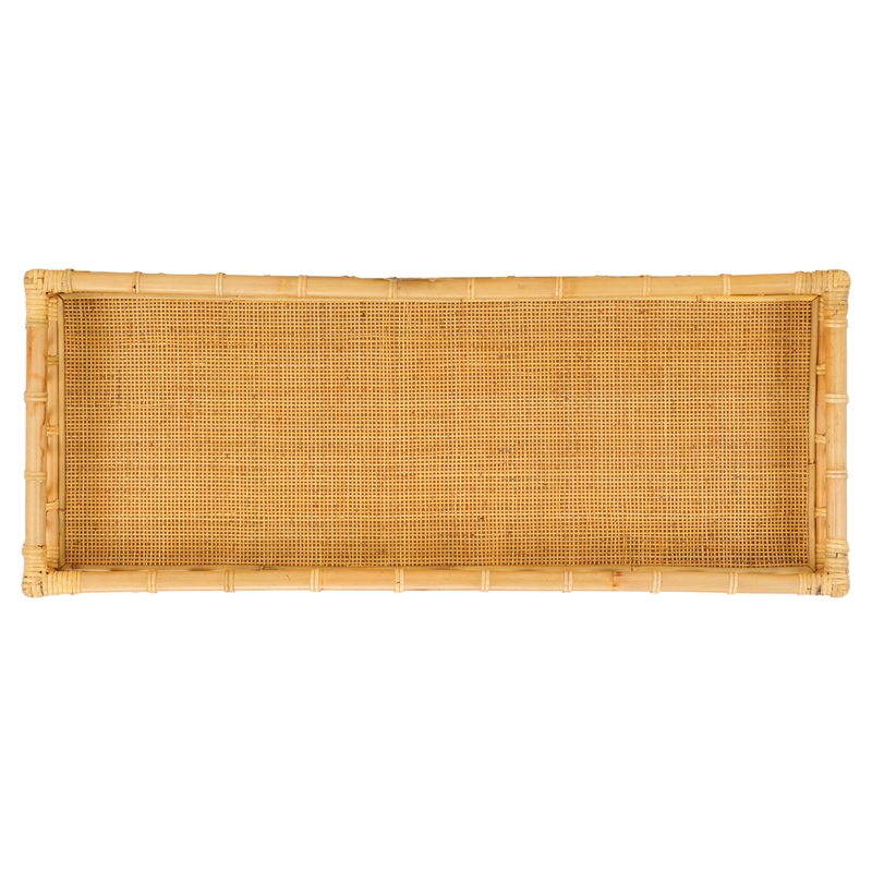 Safavieh Isaiah Rattan 2 Tier Storage Unit in Natural