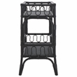 Safavieh Isaiah Rattan 2 Tier Storage Unit in Black