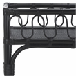 Safavieh Isaiah Rattan 2 Tier Storage Unit in Black