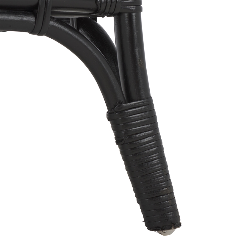 Safavieh Isaiah Rattan 2 Tier Storage Unit in Black