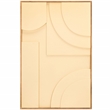 Safavieh Modern Geometry Wood Framed Dimensional Wall Art in Natural / Ivory