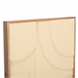 Safavieh Modern Geometry Wood Framed Dimensional Wall Art in Natural / Ivory