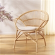 Safavieh Cosette Accent Chair with Cotton Cushion in White / Natural