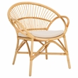 Safavieh Cosette Accent Chair with Cotton Cushion in White / Natural