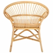 Safavieh Cosette Accent Chair with Cotton Cushion in White / Natural