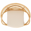 Safavieh Cosette Accent Chair with Cotton Cushion in White / Natural