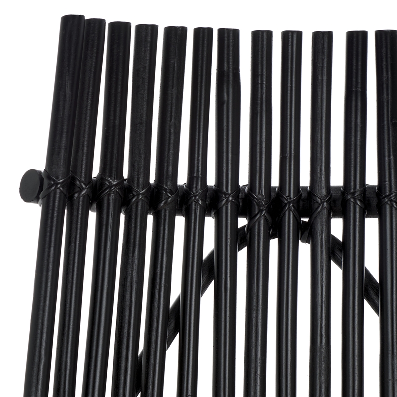 Safavieh Eisley Rattan Accent Chair with Cotton Cushion in White / Black