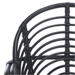 Safavieh Aragorn Rattan Accent Chair with Cotton Cushion in White / Black