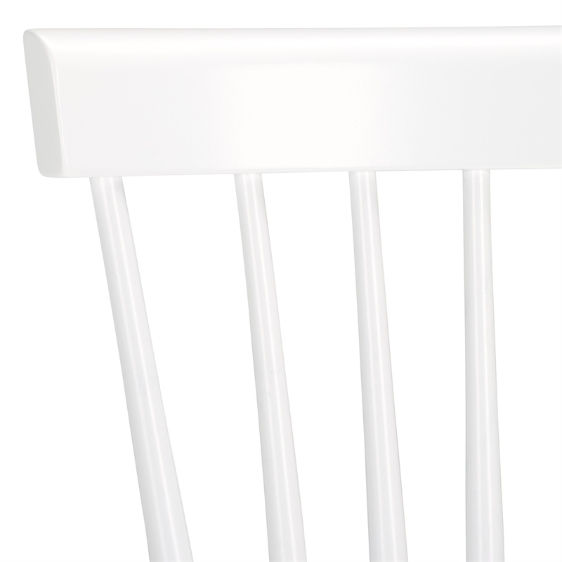 Safavieh Parker Wood Spindle Dining Chair (Set Of 2) in White