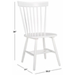 Safavieh Parker Wood Spindle Dining Chair (Set Of 2) in White