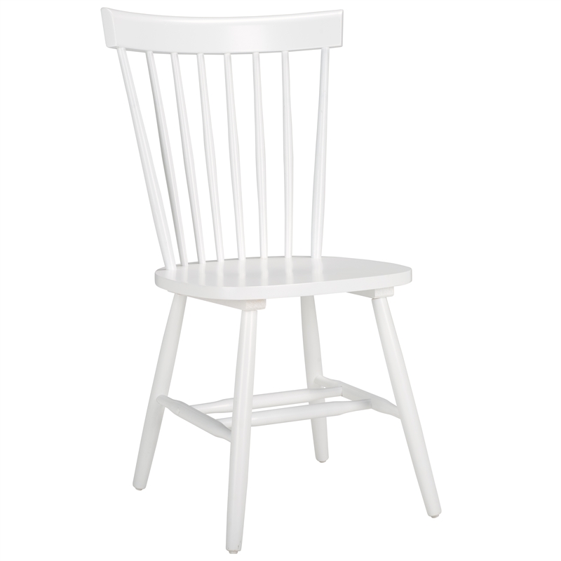 Safavieh Parker Wood Spindle Dining Chair (Set Of 2) in White