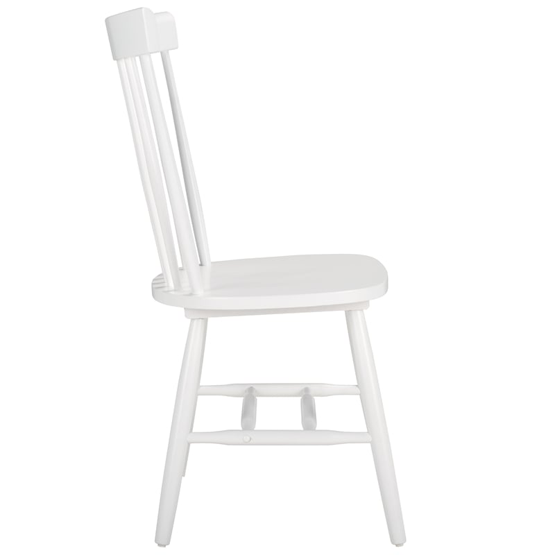 Safavieh Parker Wood Spindle Dining Chair (Set Of 2) in White