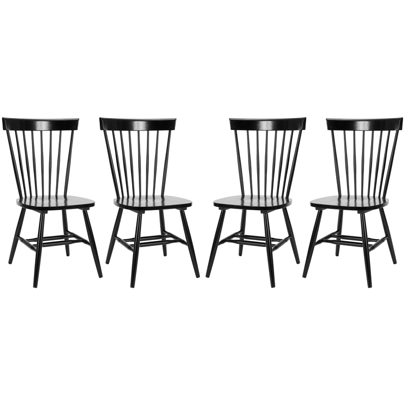 Safavieh Parker Wood Spindle Dining Chair (Set Of 2) in Black