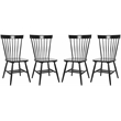 Safavieh Parker Wood Spindle Dining Chair (Set Of 2) in Black