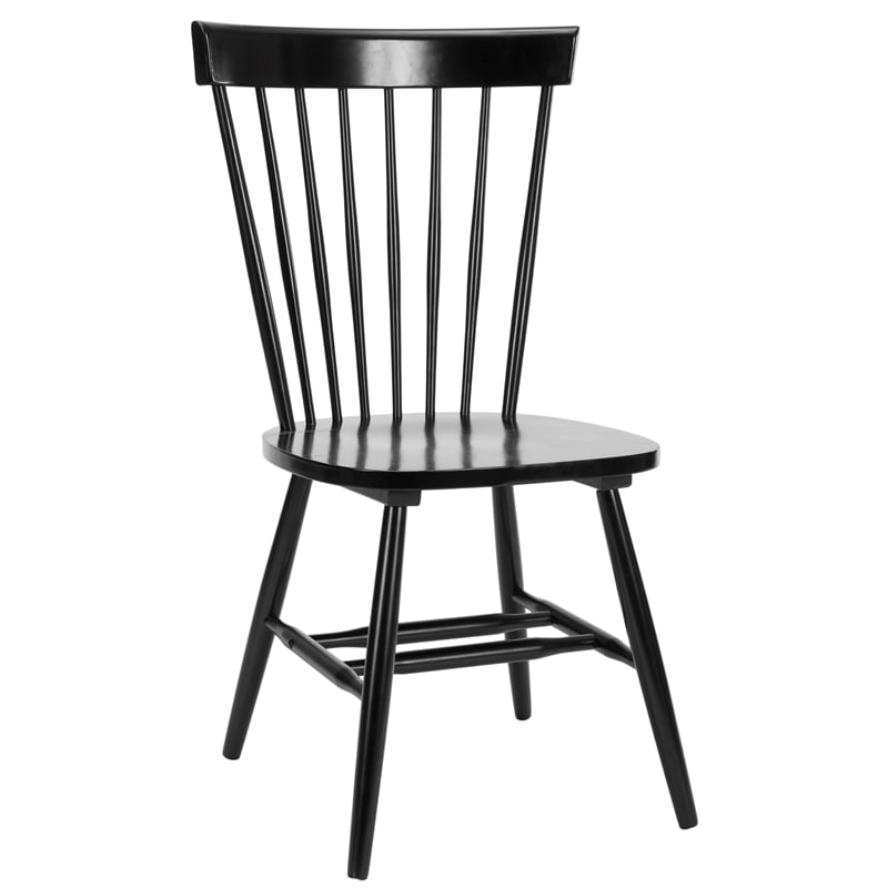 Safavieh Parker Wood Spindle Dining Chair (Set Of 2) in Black