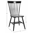 Safavieh Parker Wood Spindle Dining Chair (Set Of 2) in Black