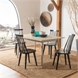 Safavieh Burris Wood Side Chair in Black
