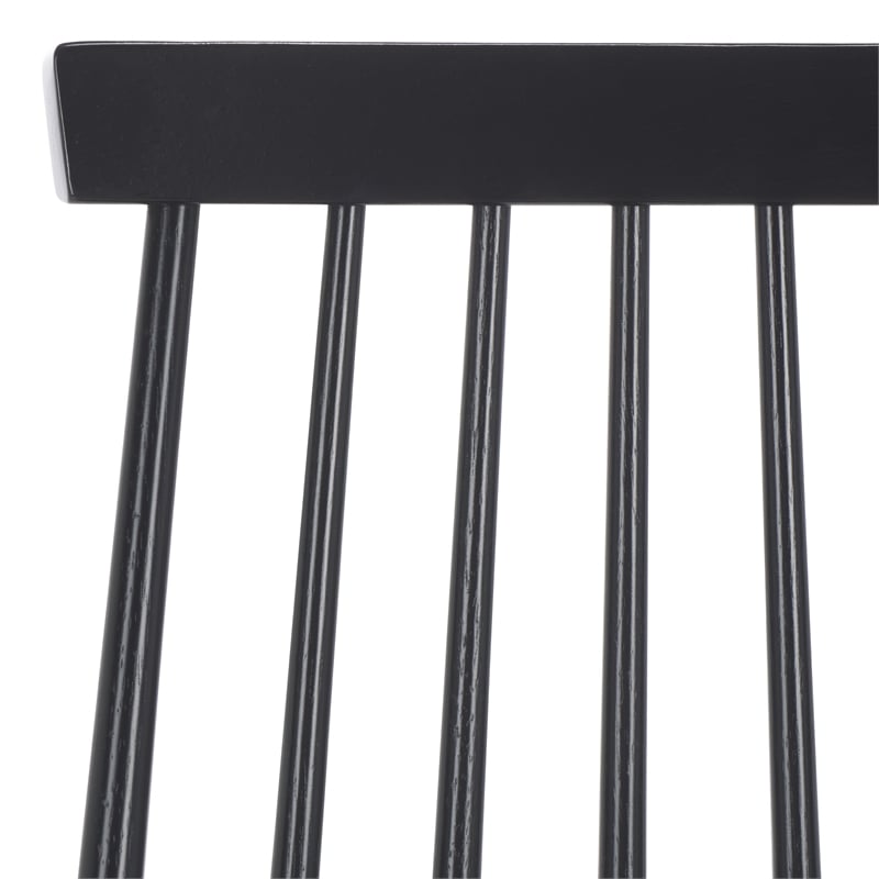 Safavieh Burris Wood Side Chair in Black