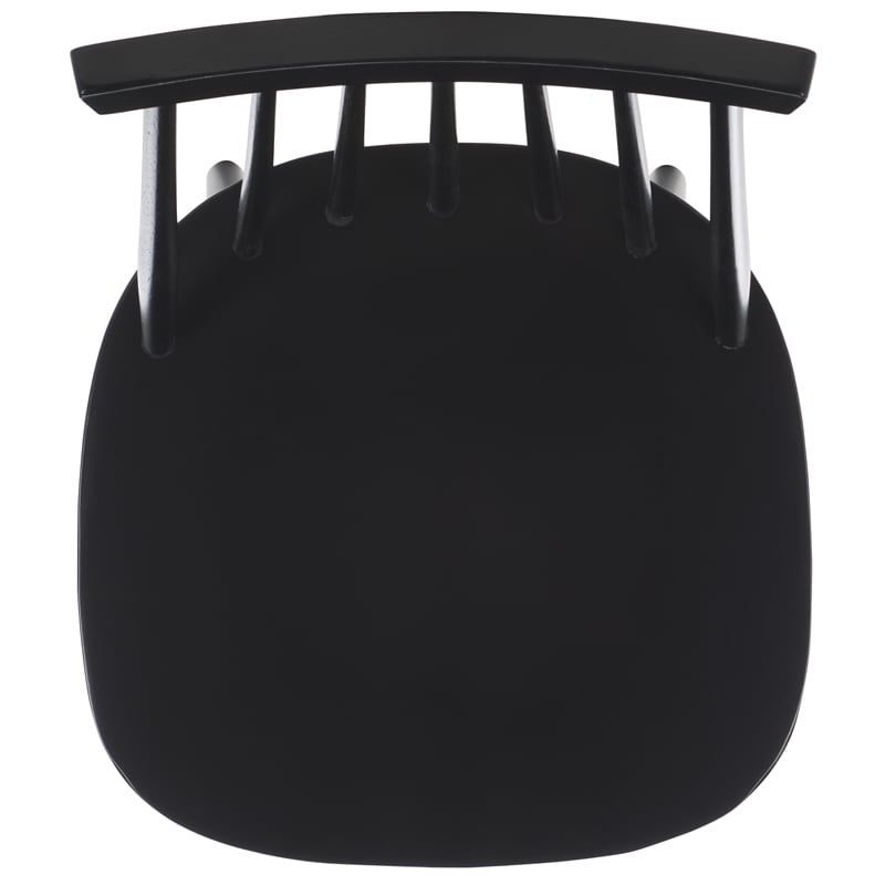 Safavieh Burris Wood Side Chair in Black