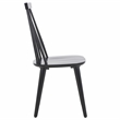 Safavieh Burris Wood Side Chair in Black