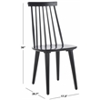 Safavieh Burris Wood Side Chair in Black