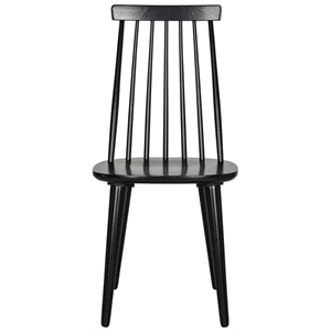 Safavieh Burris Wood Side Chair in Black