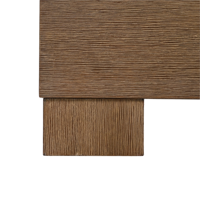 Safavieh Blanquilla Eucalyptus Wood Chaise Lounge in Natural / Beige