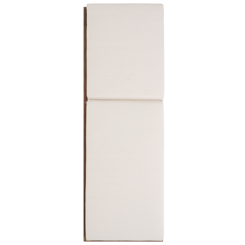 Safavieh Blanquilla Eucalyptus Wood Chaise Lounge in Natural / Beige