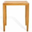 Safavieh Samoa Brazilian Teak Wood Patio Accent Table in Natural