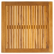 Safavieh Samoa Brazilian Teak Wood Patio Accent Table in Natural