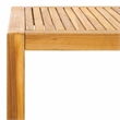 Safavieh Samoa Brazilian Teak Wood Patio Accent Table in Natural