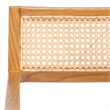 Safavieh Cire Teak and Rattan Dining Chair in Natural