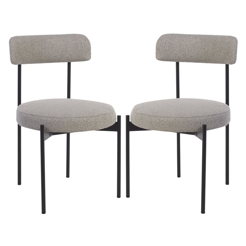 Safavieh Andrean Wood Dining Chair in Gray / Black