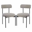 Safavieh Andrean Wood Dining Chair in Gray / Black