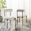 Safavieh Andrean Wood Dining Chair in White / Black