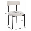 Safavieh Andrean Wood Dining Chair in White / Black