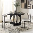 Safavieh Andrean Wood Dining Chair in White / Black