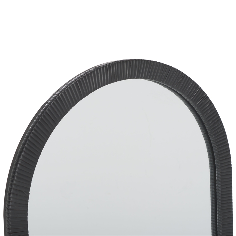Safavieh Minna Wood and Iron Mirror in Black