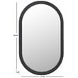 Safavieh Minna Wood and Iron Mirror in Black