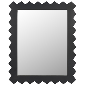 Safavieh Kase Wood and Iron Mirror in Black