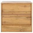 Safavieh Conall 2 Wood Drawer Nightstand in Oak