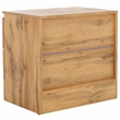 Safavieh Conall 2 Wood Drawer Nightstand in Oak