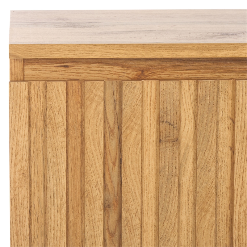 Safavieh Conall 2 Wood Drawer Nightstand in Oak