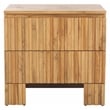 Safavieh Conall 2 Wood Drawer Nightstand in Oak