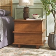 Safavieh Rodney Metal and Wood 2 Drawer Nightstand in Walnut