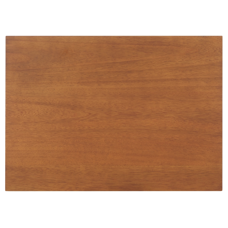 Safavieh Rodney Metal and Wood 2 Drawer Nightstand in Walnut