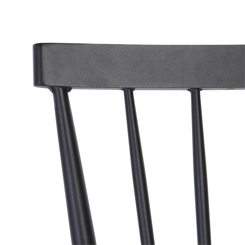 Safavieh Core Aluminum Spindle Chair Set Of 2 in Black